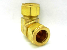 Parker CPI 12-12 EBZ-B Brass Union Pipe Elbow 3/4" Tube 1-1/16" Hex  (HR)