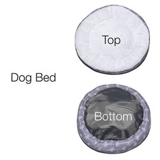 Small Pet Dog Fluffy Bed 13" Interior Diameter 20" Overall Diameter 5" Thick