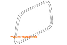 Joint de vitre latéral de hard top Jeep Wrangler TJ