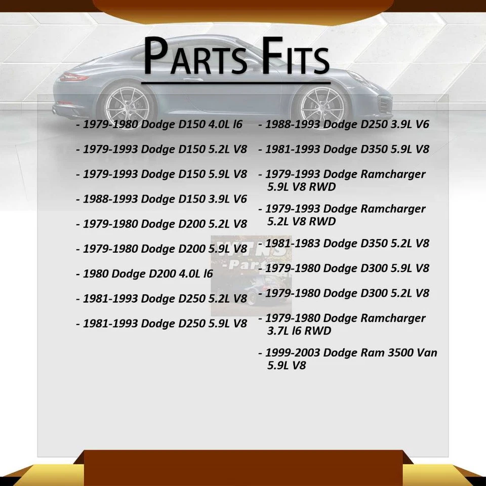 Soportes de motor delanteros 2x para Dodge W250 1981-1993 5,2 L Foto 4 de 4