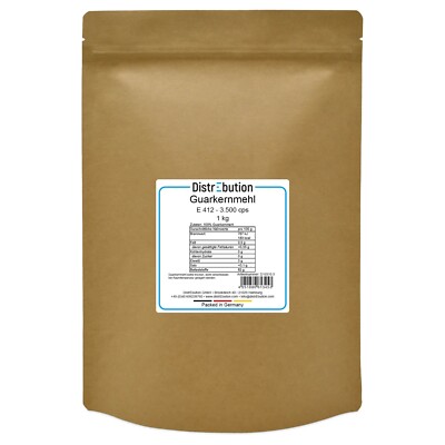Guar Gum Vegan | Guarkernmehl 1 kg | E412 Verdickungsmittel 3500 CPS