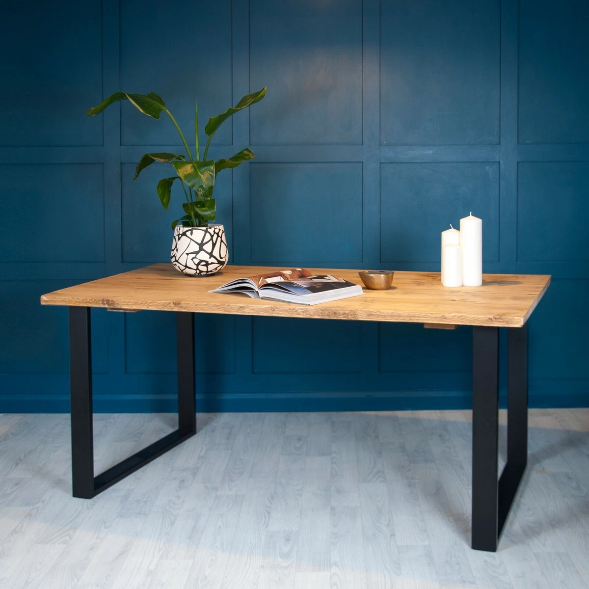 Reclaimed rustic dining table deals