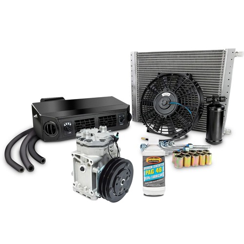 NEW A/C UNIVERSAL KIT UNDERDASH COMPLETE AIR CONDITIONER W/ YORK COMPRESSOR 12V - Picture 2 of 12
