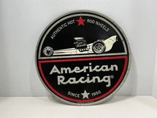 American Racing Authentic Hot Rod Wheels 12” Round Metal Sign Open Road Brands