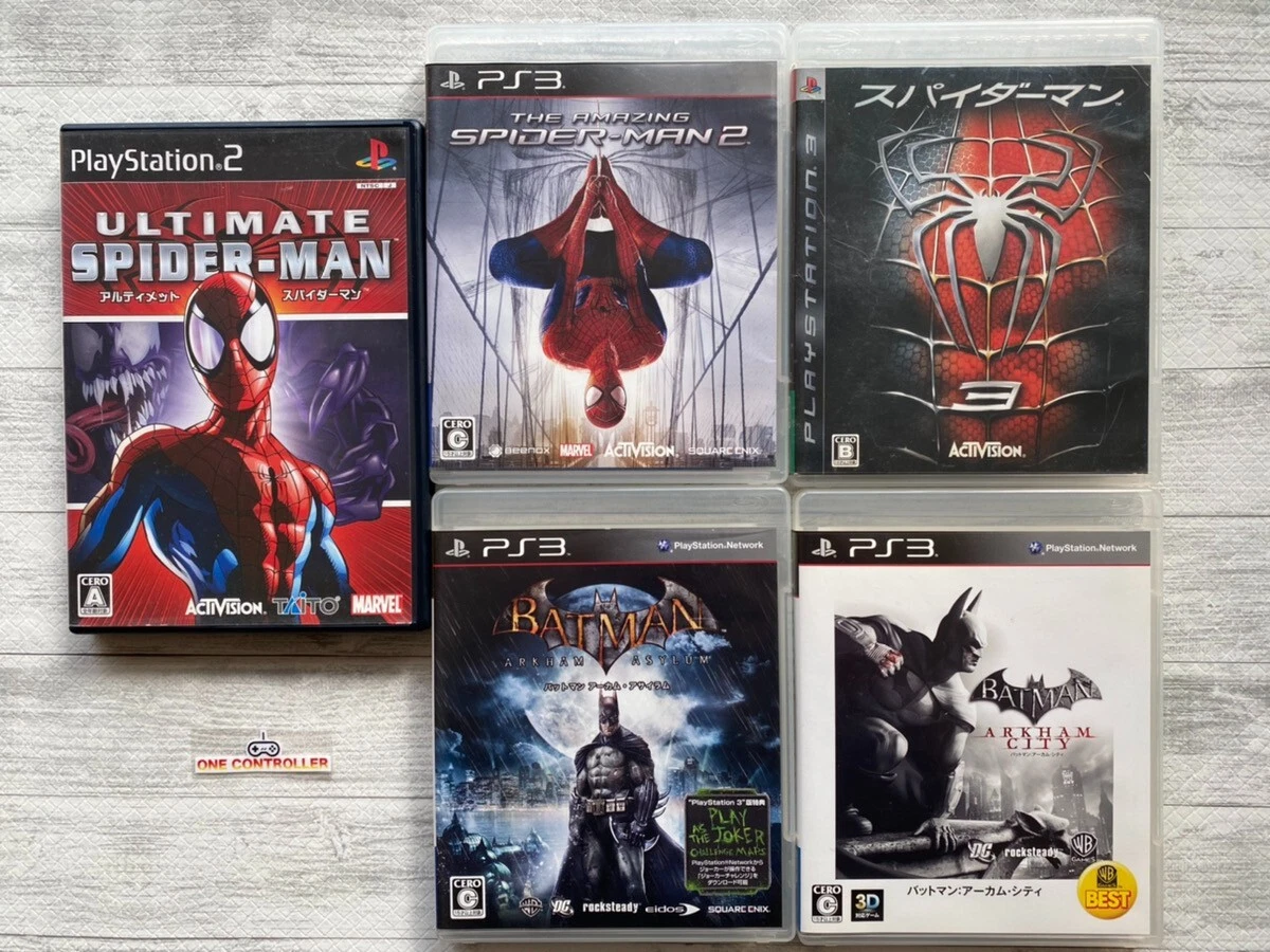 SONY PS2 3 Ultimate Amazing Spider Man 2 3 Batman 5games