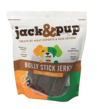 JACK & PUP Dog Treats Bully Stick Jerky 100% Beef Meat 