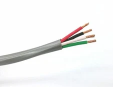 25ft West Penn Wire 244 - 4 Conductor 18 Gauge Unshielded CMR Installation Cable