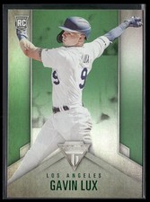 Gavin Lux - 2020 Panini Chronicles Titanium Green #17 - Los Angeles Dodgers
