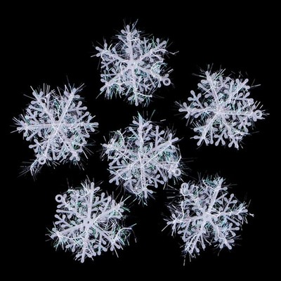 Christmas Snowflake Ornaments Set of 6 Children Girls Boys DIY Craft Projects