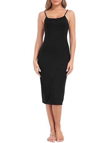 Women's Full Slip for Under Dresses Cami Slip Mini Dress 3X-Large Black |  eBay