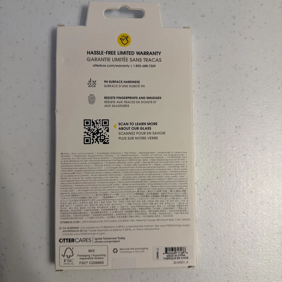 OtterBox Glass Apple iPhone 17 Pro (6.3') Screen Protector Clear - (77-98682) - Image 2 of 2