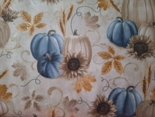 New Fall Pumpkins and Leaves Allover Cotton Fabric