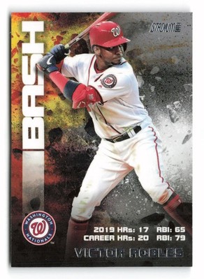 2020 Stadium Club Victor Robles Bash & Burn #BAB-10 Washington Nationals
