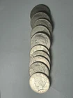 Lot of 11 Peace Circulated  Silver Dollars 90% Silver Coins                 L1