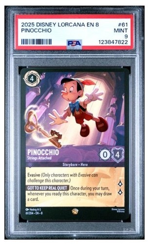 Pinocchio - Strings Attached graded PSA 9 for sale on eBay