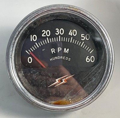Vintage SS 6000 RPM Tachometer Chevy Chevelle 6000 RPM Hundreds Rat Rod
