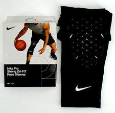 Nike Pro Strong Knee Sleeves Adult Dri-Fit L/XL Black/White