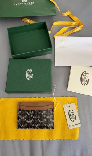 Goyard Saint Sulpice Porta Carte Marrone Nero