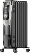 PELONIS Radiator Heater for indoor use Large Room with Remote, Silver 