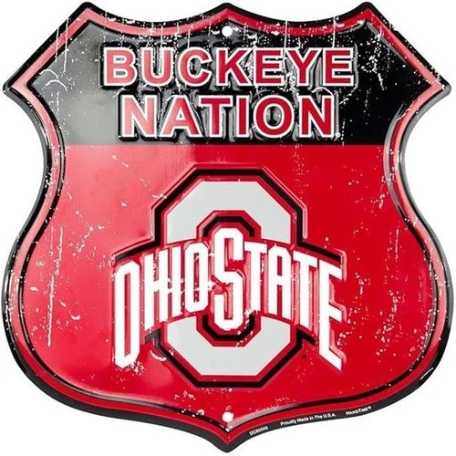 Ohio State Buckeye Bundle Pack Signs, Aluminum -Team Spirit - NCAA - football