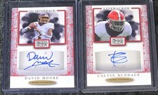 2021 SAGE Premium Draft Autographs Red  Lot (2)! David Moore