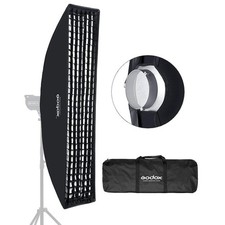 Godox 35cmx160cm Strip Beehive Honeycomb Grid Softbox Bowens Mount for Flash