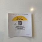 AA Car Window Sticker 3" British Automobile Association 2025