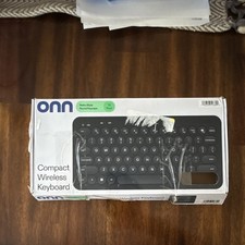 Onn Compact Bluetooth Wireless Keyboard 78-Key Black