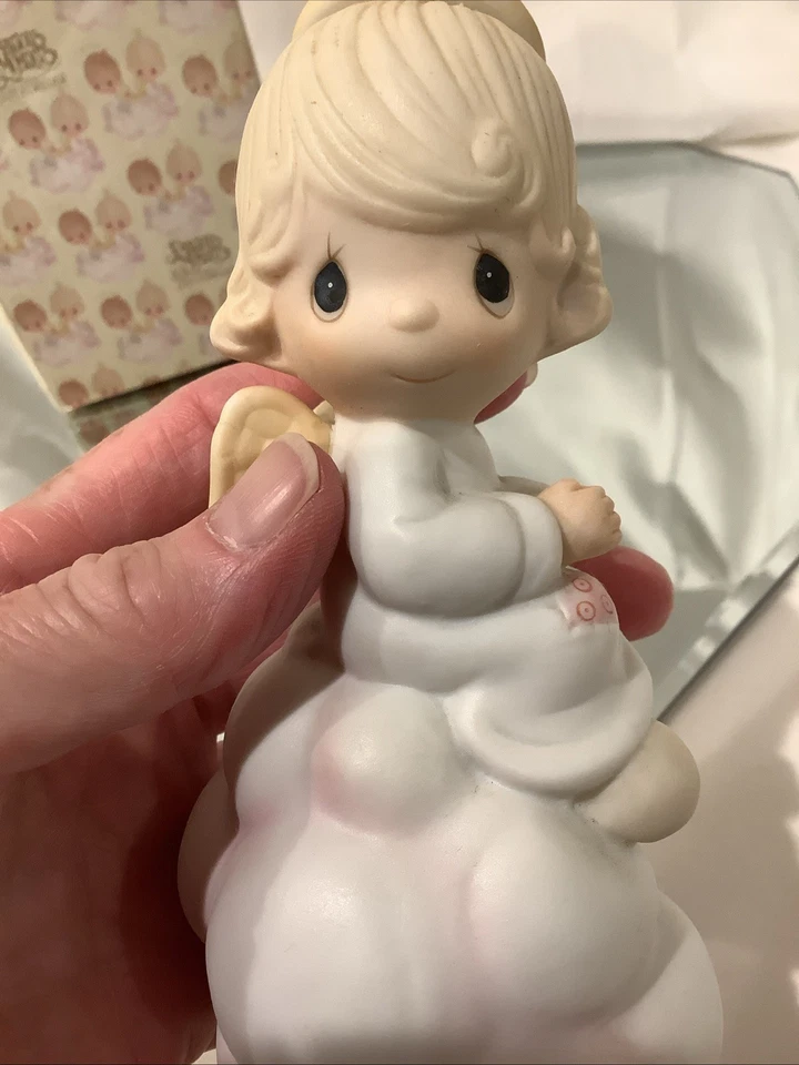 1980 Precious Moments - My Guardian Angel 音乐勃拉姆斯摇篮曲 E-5206 带盒 — 第 4/4 张图片