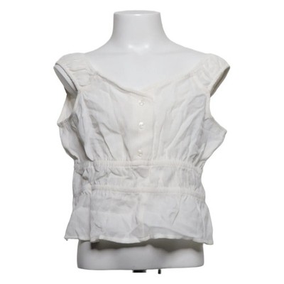 H&M, Tank­top, Größe: 152, Weiß, Polyamid/Viskose, Mädchen #DJs