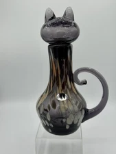 Blenko 2516 Blenkat Decanter - *The Mama* First Quality Signed by John Belnko