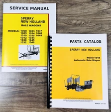 New Holland 1048 Bale Wagon Service Manual Parts Catalog Repair Shop Workshop