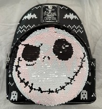 Disney Loungefly Nightmare Before Christmas Sequin Jack Mini Backpack