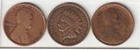 1909 Indian Head Penny 1909 Lincoln Wheat Cent 1909 VDB Coin Collection Lot Q78