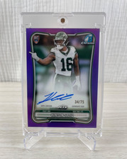 2026 Bowman Football - Kenyon Sadiq RC On-card AUTO /75 Purple - New York Jets