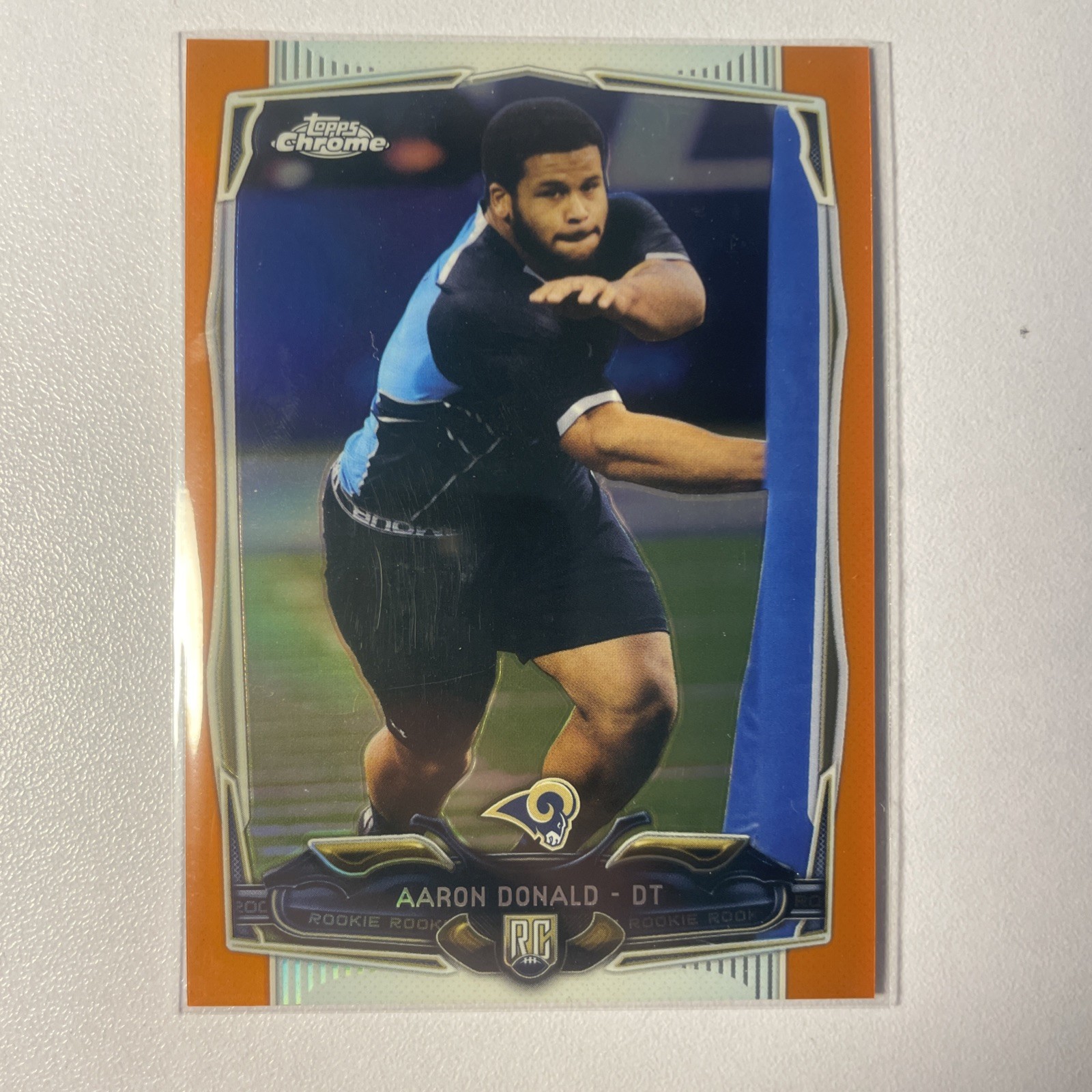 2014 Topps Chrome - Aaron Donald #175 Orange Refractor (RC)