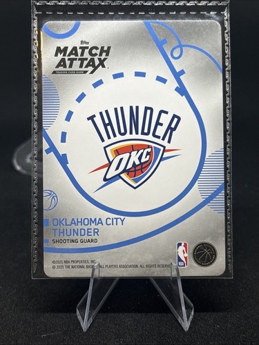 Jalen Williams 2025 Topps Match Attax White #69 OKC Thunder - 第 10/10 張圖片