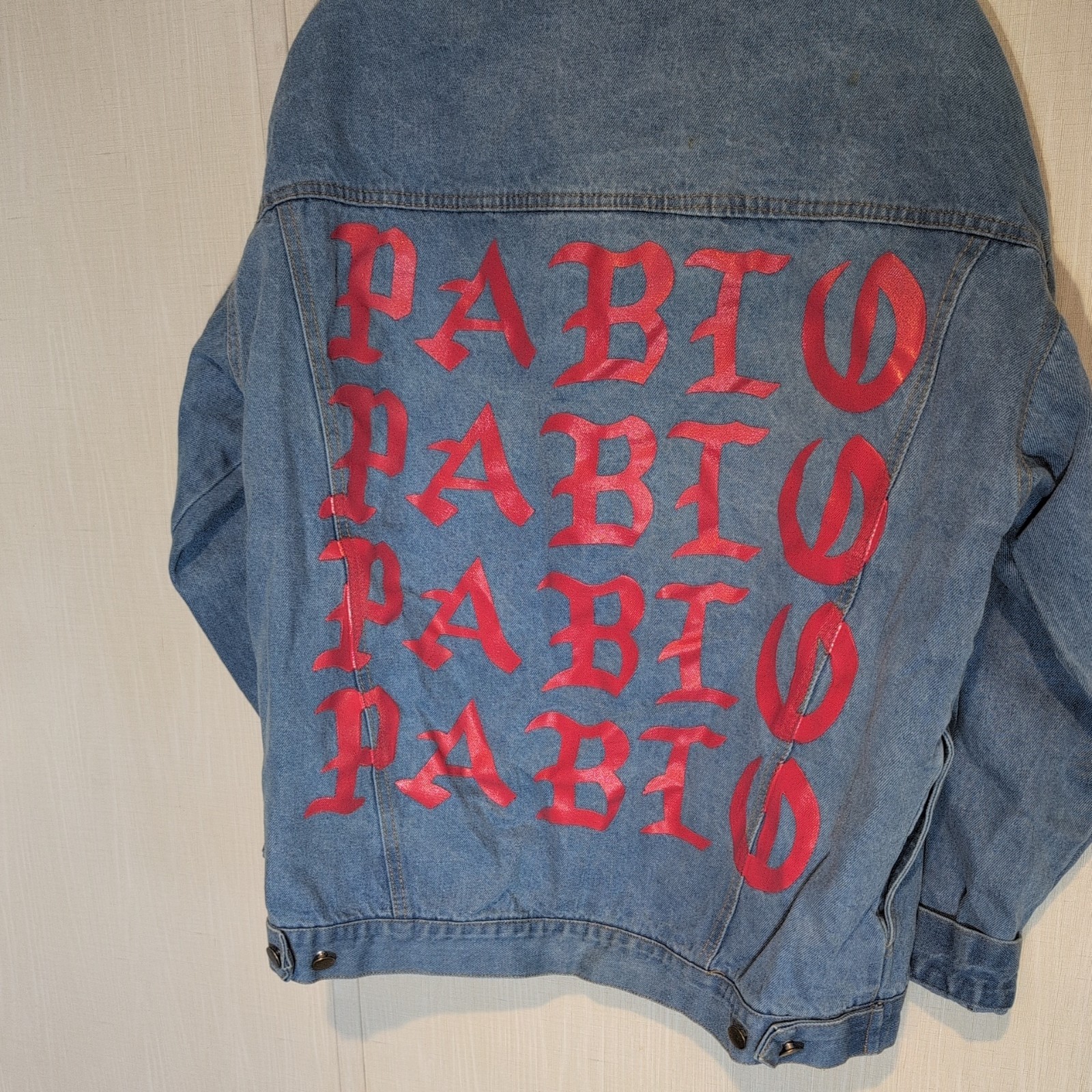 Kanye West Life Of Pablo Tour Jacket Denim Seven7 Jean Wash   Size XL image 2