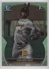 2023 Bowman Draft Chrome Lunar Glow Refractor Carlson Reed #BDC-11 2v5