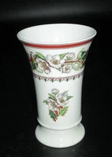 Spode Christmas Rose Vase England Bone China