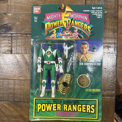 #ad Vintage 1994 Bandai Auto Mighty Morphin Power Rangers Green Ranger Tommy $20.00