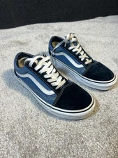 Vans Old Skool Skate Shoe - Navy / White Size Men 6 Women 7.5