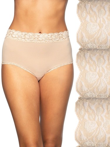 Vanity Fair Women's Perfectly Yours Lace Nouveau Brief Panty | Cuotas Sin Interés