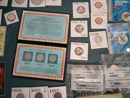 Huge Coin & Currency Lot .Gold, Silver,Barber, Errors,Wheat,OBW Rolls, Franklin - Picture 23 of 24
