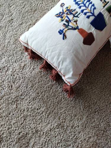 2 Opalhouse Jungalow Floral Embroidery Tassels Cushion Throw Pillows 12" X 22" - Picture 2 of 7
