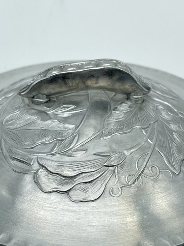 Everlast Forged Aluminum Pea Vine Leaf Metal Serving Bowl with Lid 1038 - Picture 14 of 20