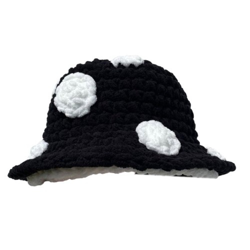 Women Bucket Hat Funny Mushroom Knitted Hat Party Costume Hat Popular Headdress - Picture 20 of 20