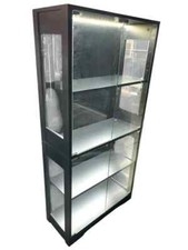 Display Cabinet with 4 Shelves and LED Lights Display