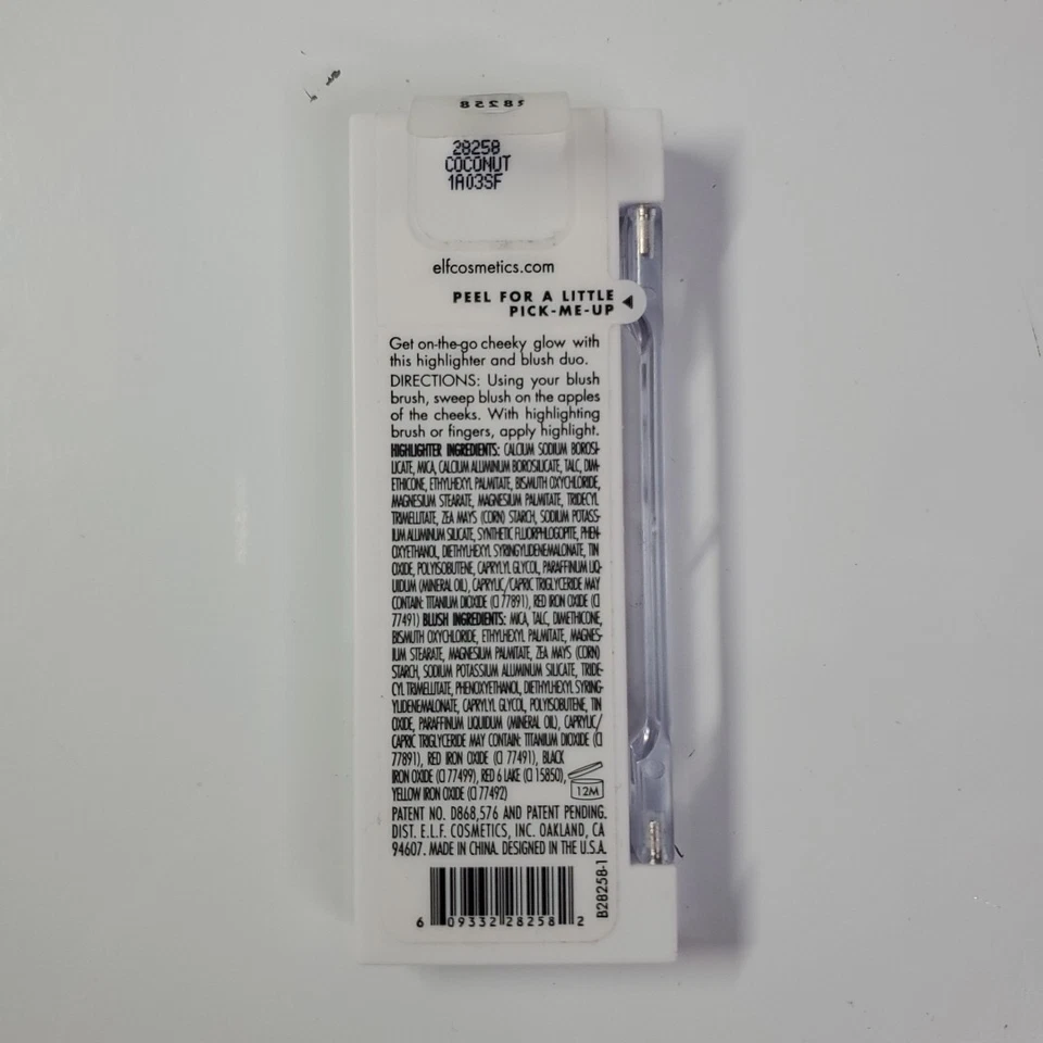 e.l.f. Bite Size "Coconut" Highlighter & Blush Face Duo NEW  - Image 2 of 4