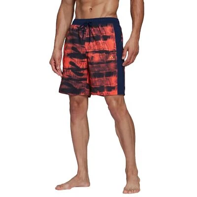Adidas Performance 3S Clx Board Shorts de Bain Short Indigo Bleu Rouge - Photo 1/3